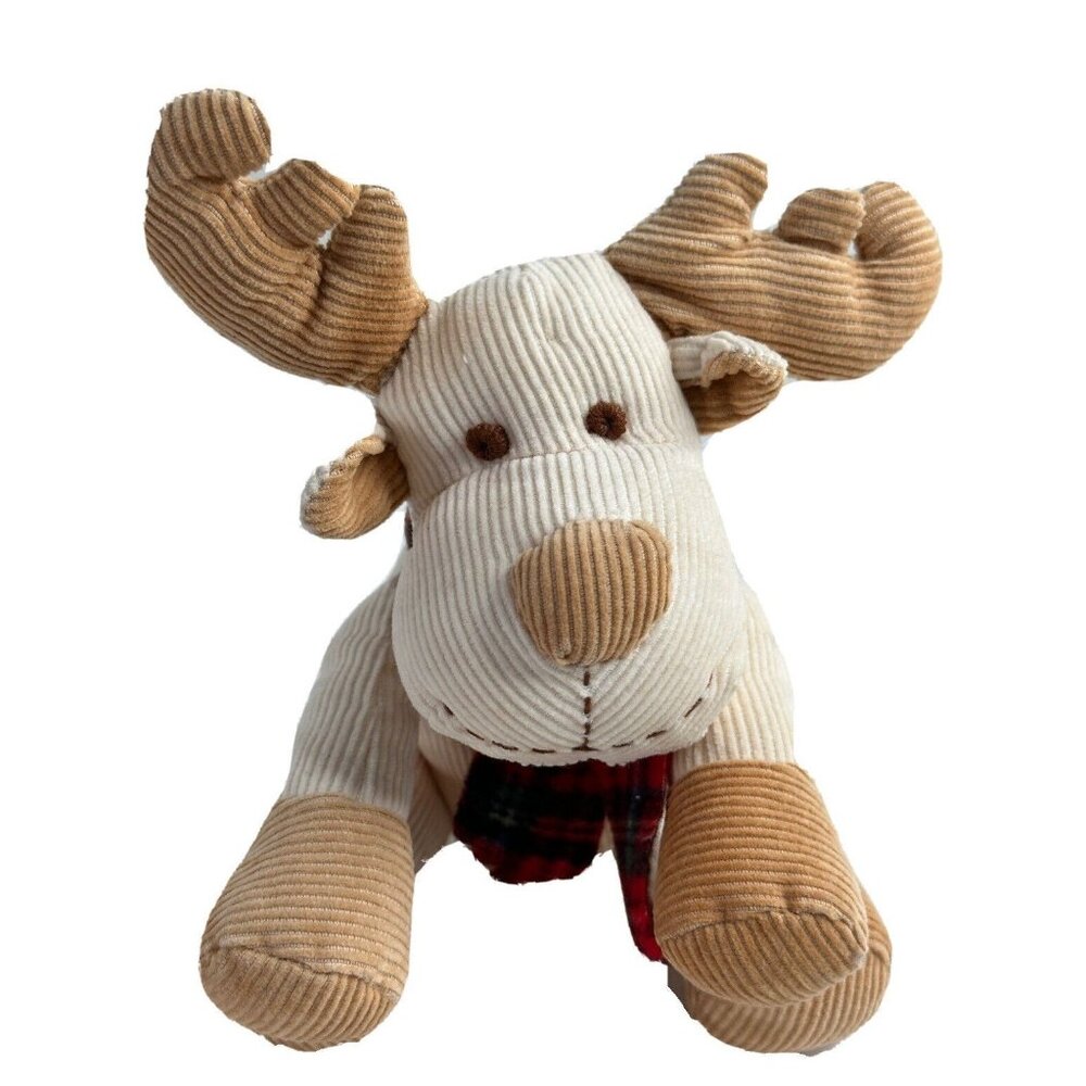 All Mine Corduroy Moose Scarf Holiday Plush Stuffed Animal 6" Baby Shower Gift
